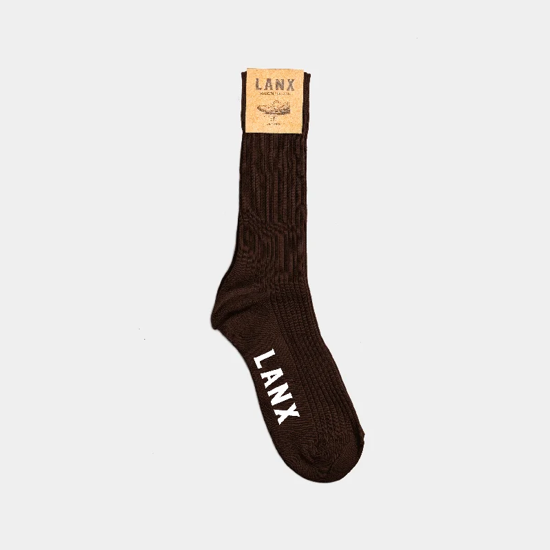 DRESS SOCK / BROWN