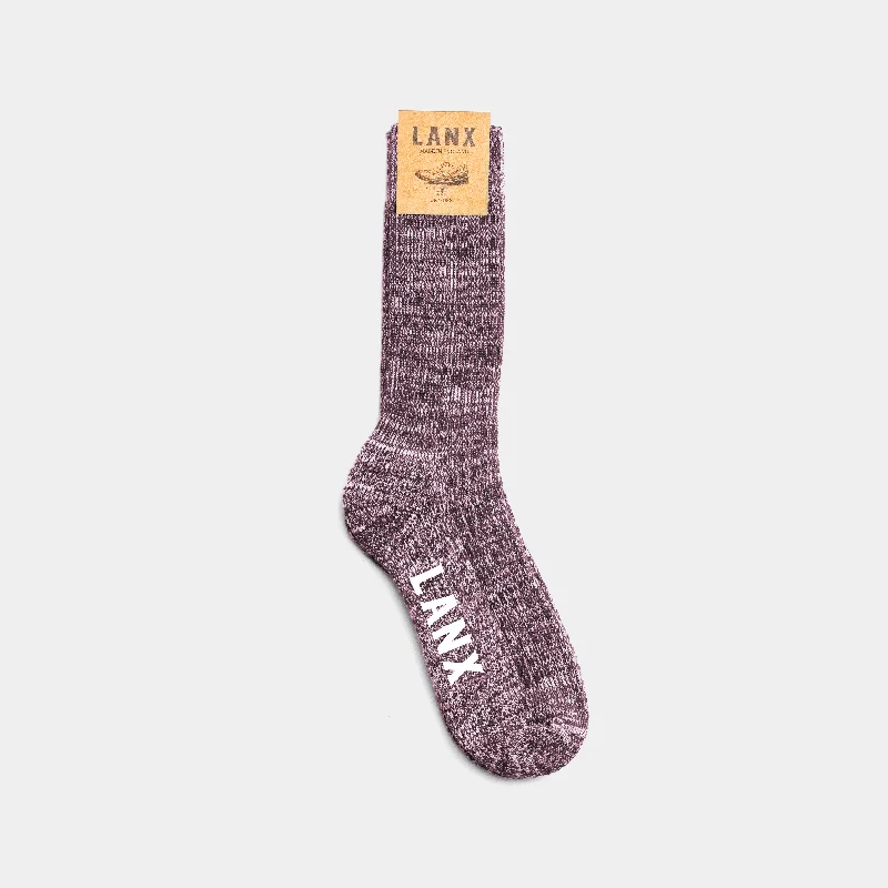 FLECK SOCK / AUBERGINE