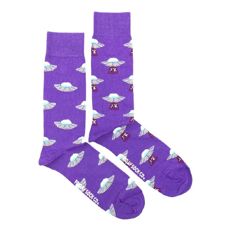 Men's Cow and UFO Socks