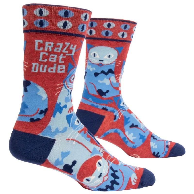 Men's Crazy Cat Dude Socks