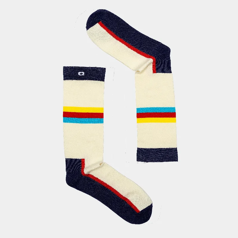 Mid-Stripe Crew Sock