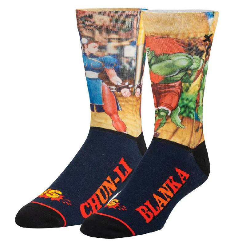 Unisex Street Fighter Chun-Li vs Blanka Socks