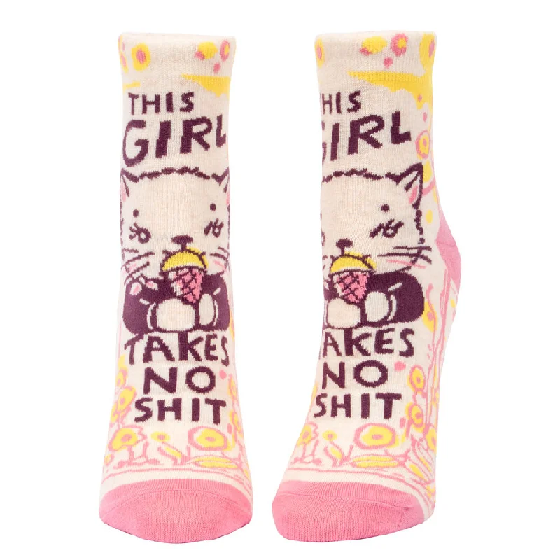 Women's This Girl Takes No Shit Socks