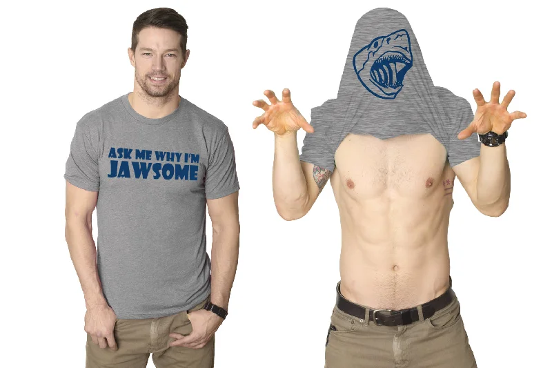 Ask Me Why I'm Jawsome Flip Men's T Shirt