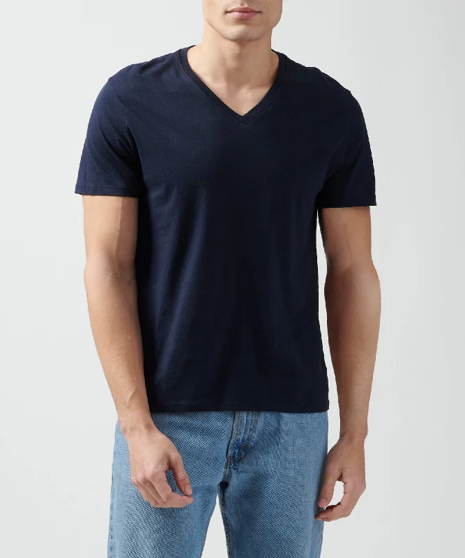 Classic Jersey V-Neck Tee - Midnight