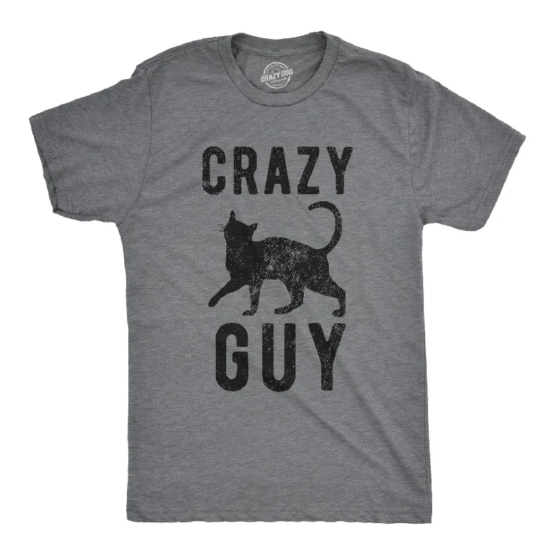 Crazy Cat Guy Men's T Shirt