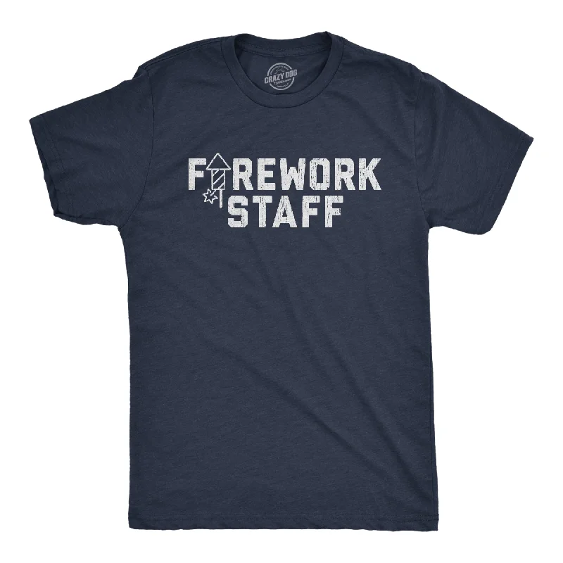 Firework Staff Men's T Shirt