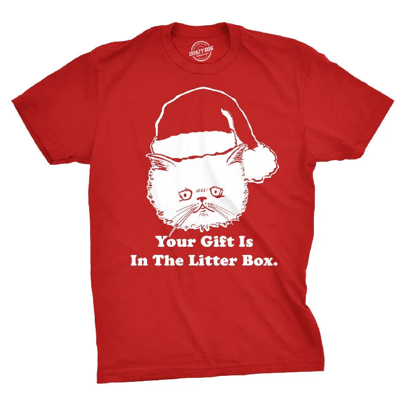 Gift Is In The Litter Box Men's T Shirt