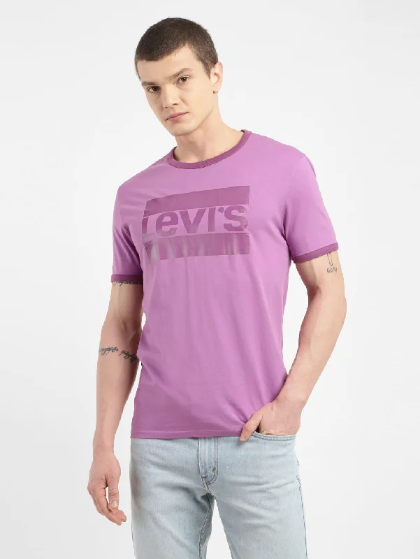 Men's Brand Logo Slim Fit T-shirt