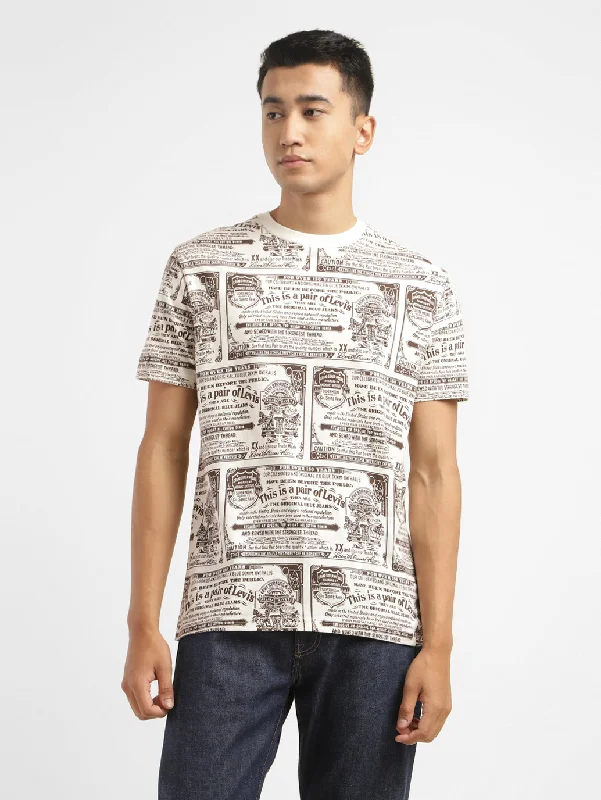 Men's Graphic Print Crew Neck T-shirt