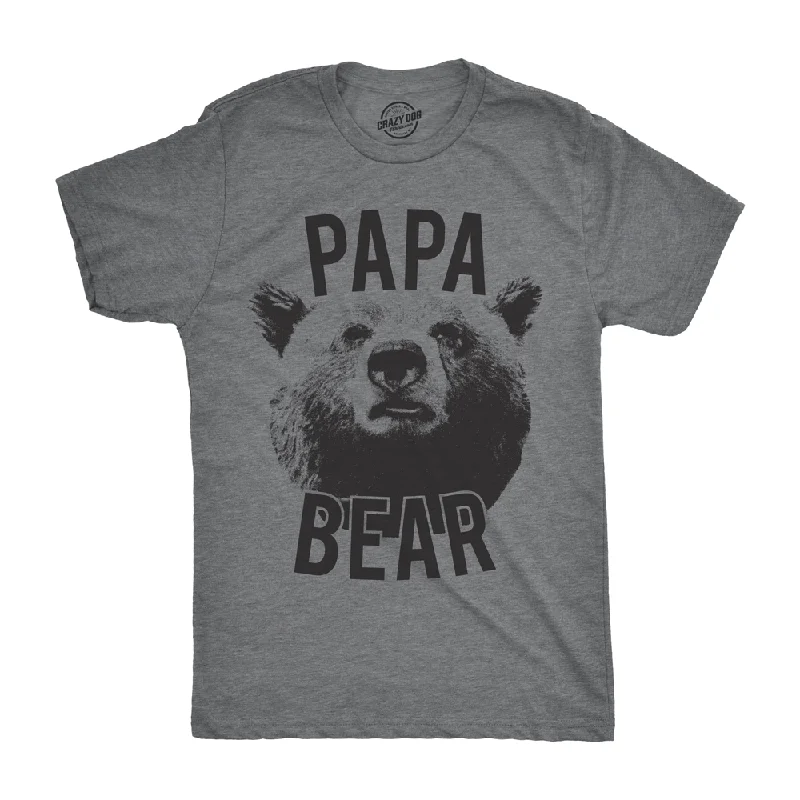 Papa Bear Realistic Men's T Shirt