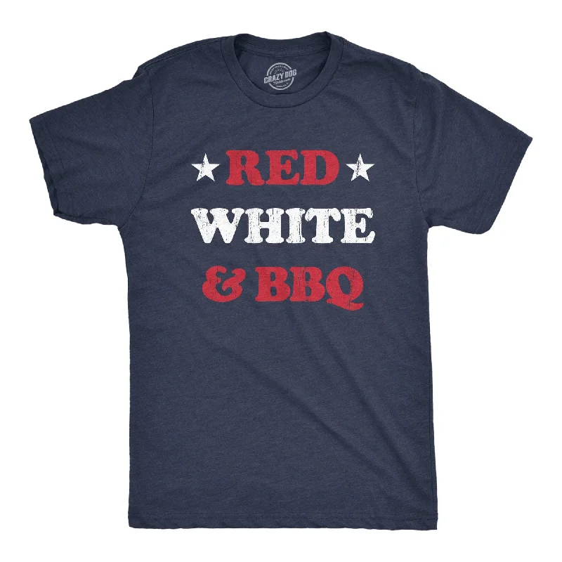 Red White And BBQ Men's T Shirt