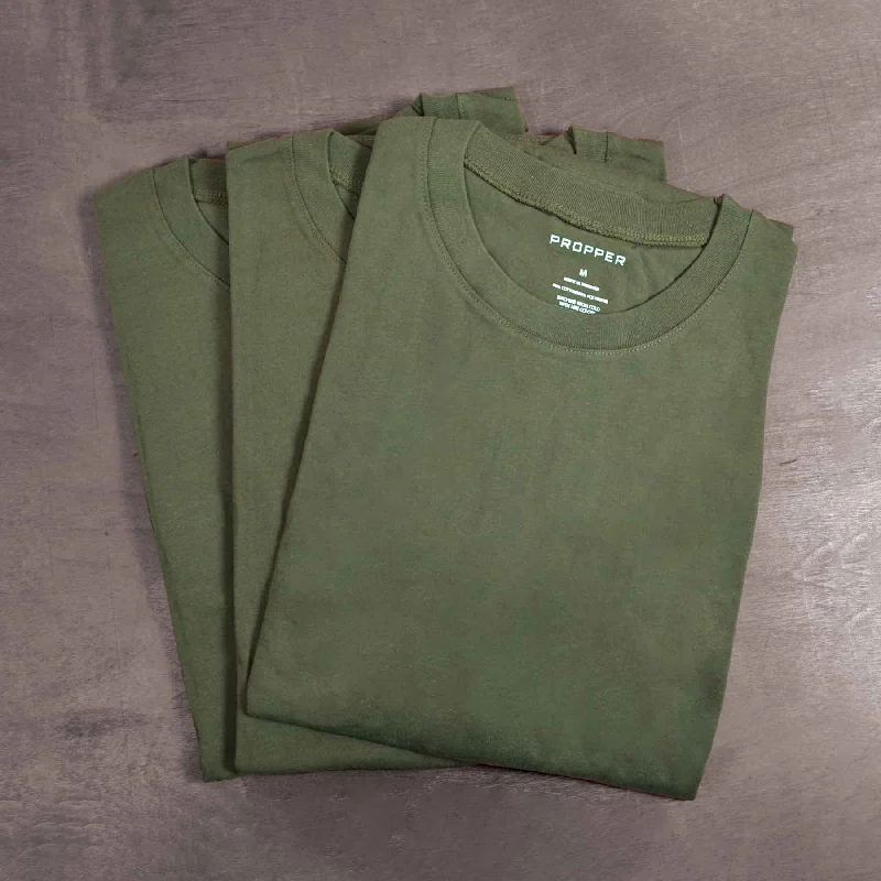 Pack Of 3 OD Green T-Shirts