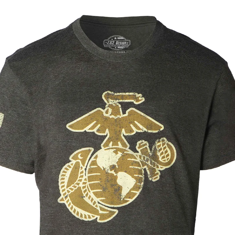 Vintage-Look Graphic Marine Corps EGA T-shirt