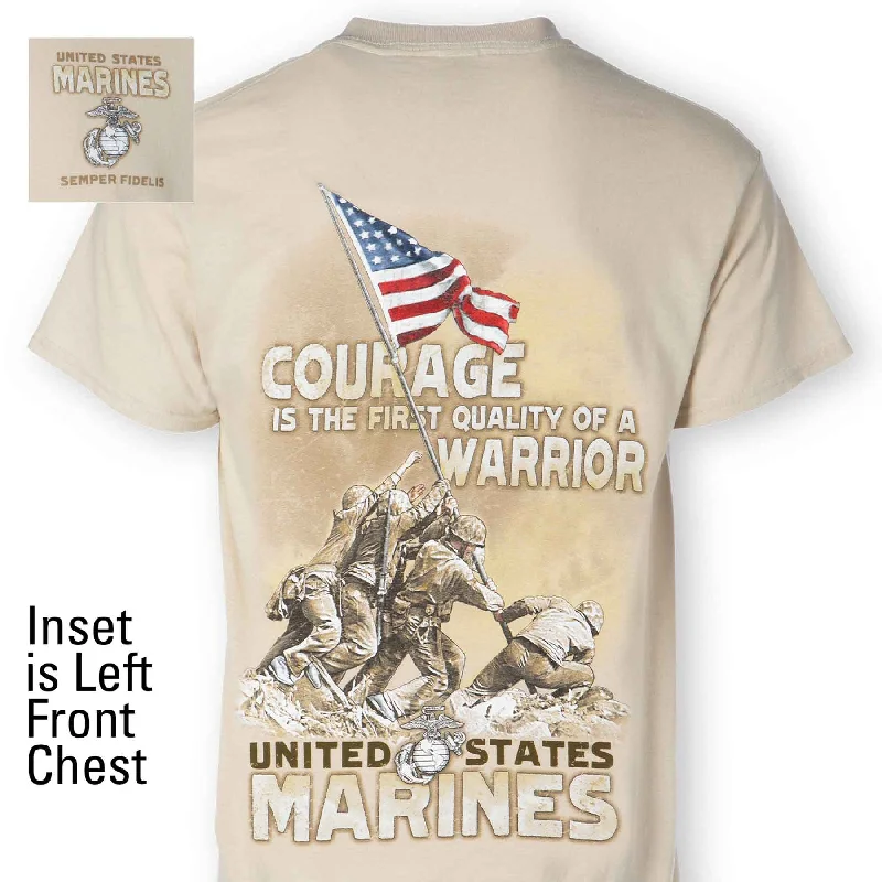 Marine Corps Warrior Graphic T-Shirt 100% Cotton