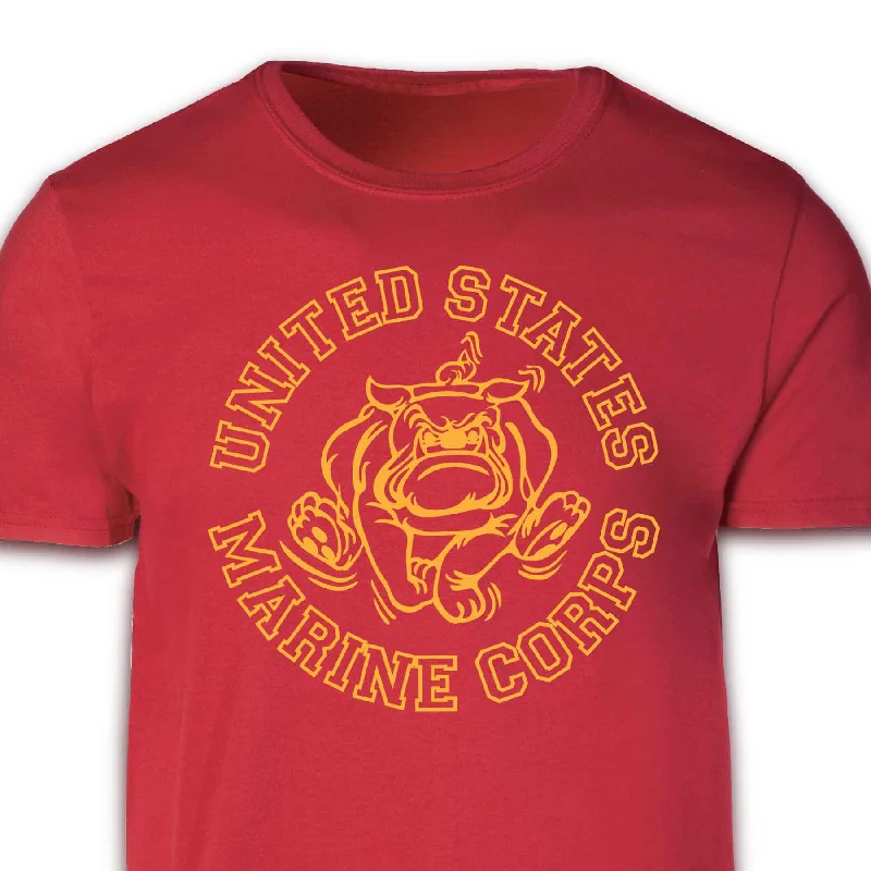 Marine Corps Bulldog Mascot Graphic T-shirt