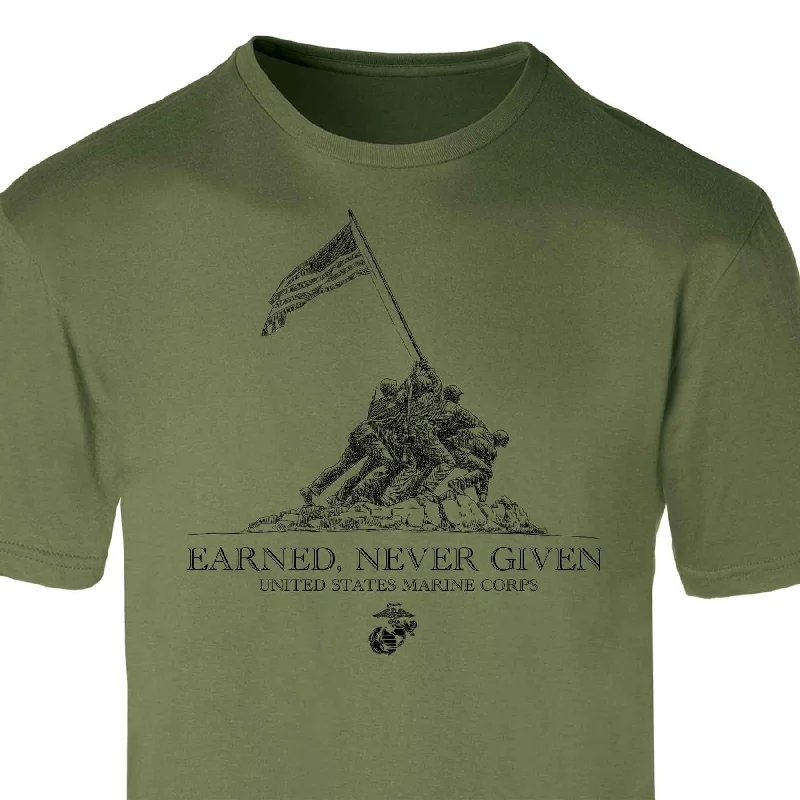 USMC Earned Never Given T-shirt