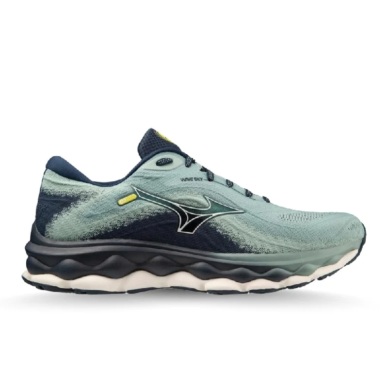 Mizuno Men's Wave Sky 7 - Mineral Blue/Snow White