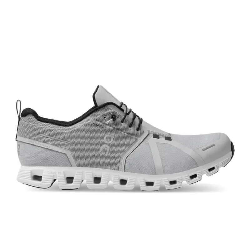 On Men's Cloud 5 Waterproof - Glacier/White