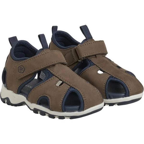 Color Kids Baby Sandals with Velcro Strap Rain Drum