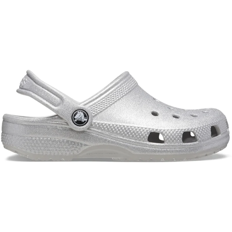 Crocs Classic Glitter Clog Silver Glitter