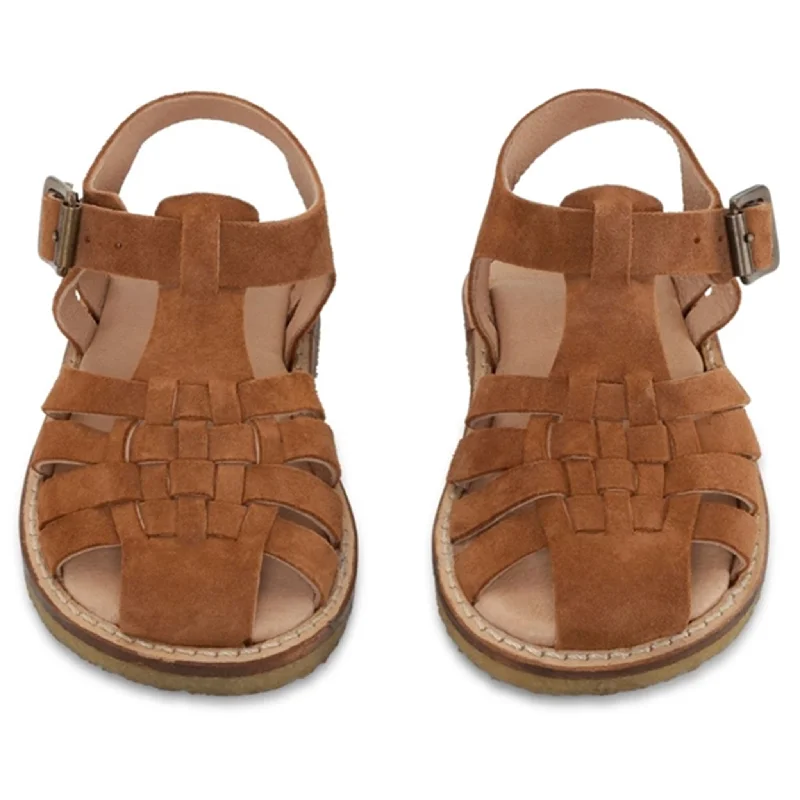 Konges Sløjd Minou Sandals Ruskind Cognac