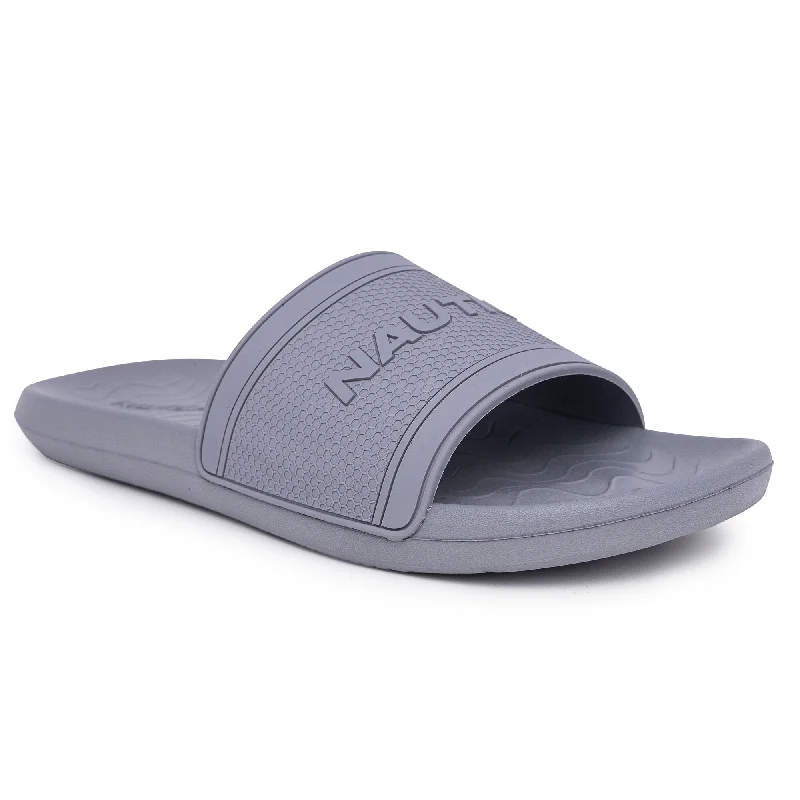 Nautica Mens Logo Slide Sandal