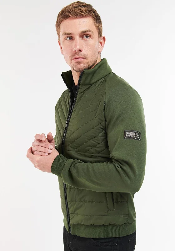 Barbour International Nate Quilted Torso Jacket, Dark Green