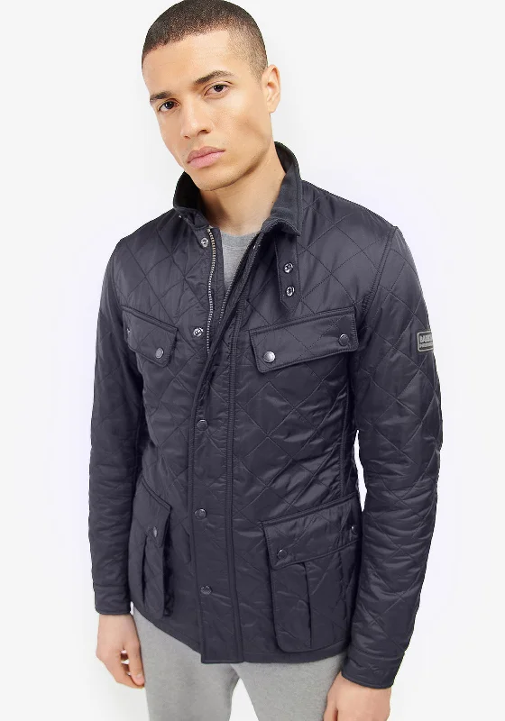 Barbour International Men’s Tourer Ariel Polarquilt Jacket, Navy