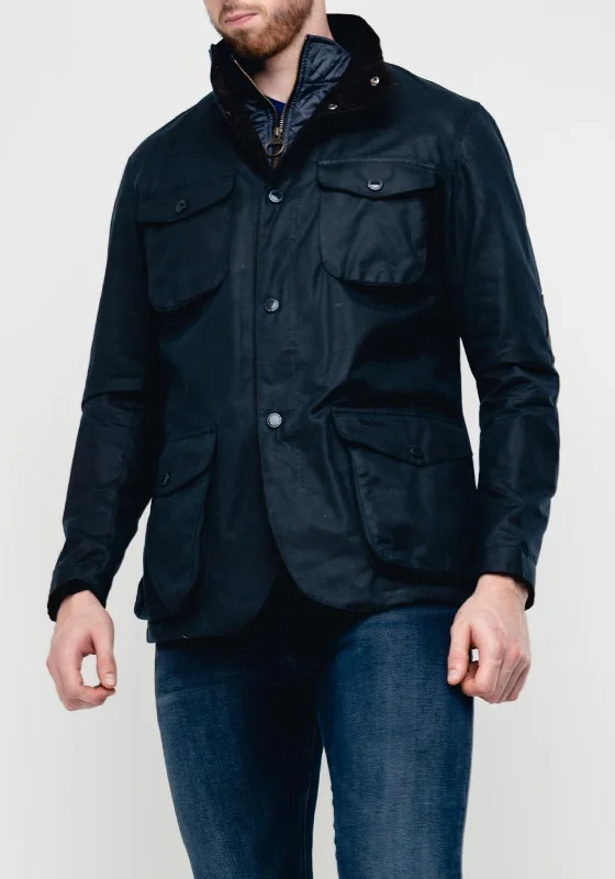 Barbour Ogston Wax Jacket, Navy