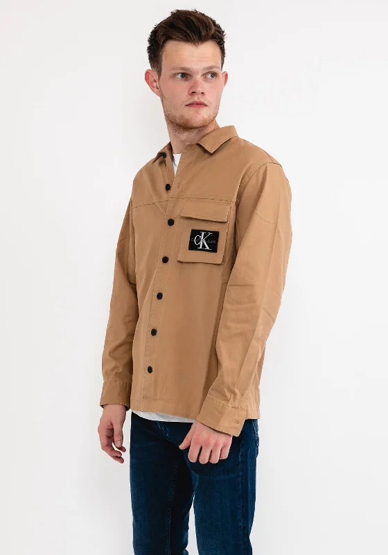 Calvin Klein Jeans Relaxed Utility Overshirt, Timeless Camel