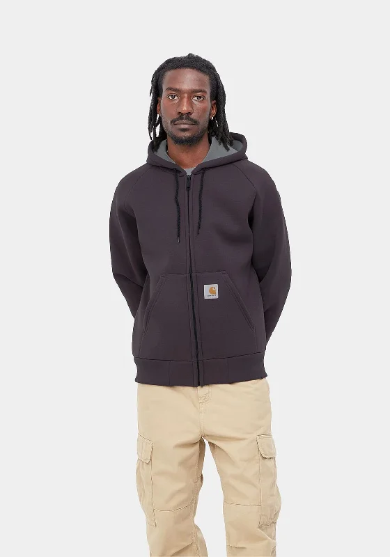 Carhart WIP Car Lux Full Zip Hoodie, Artichoke & Grey