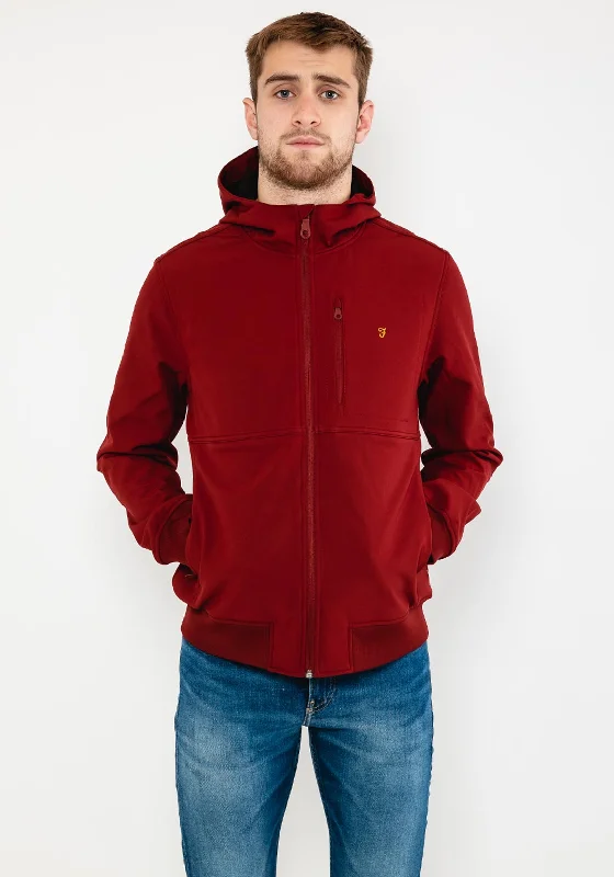 Farah Rudd Softshell Coat, Archive Mahogany