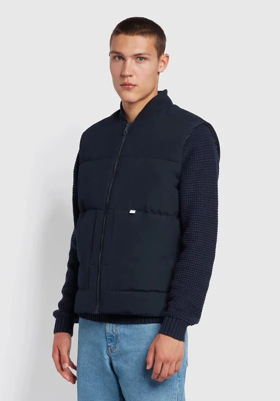 Farah Walters Padded Gilet, True Navy