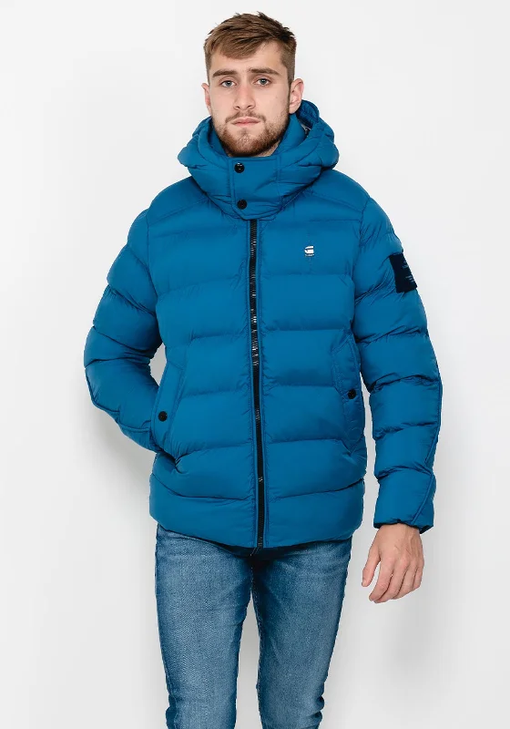 G-Star Raw Whistler Removable Hood Puffer Jacket, Retro Blue