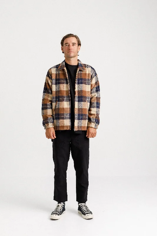 Reversible Mach Jacket - Sale - Camel Plaid