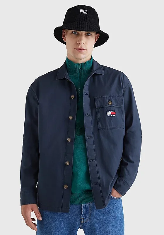 Tommy Jeans Classic Overshirt, Twilight Navy