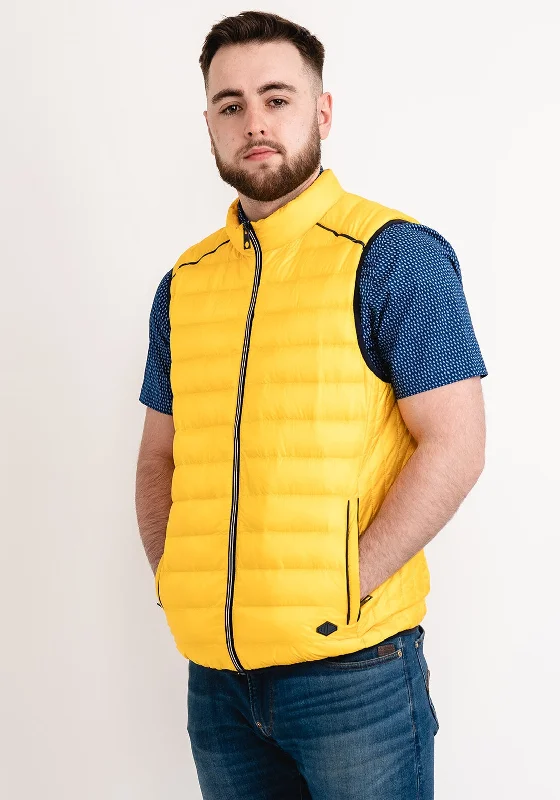 White Label Contrast Zip Gilet, Yellow