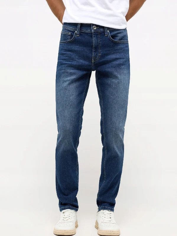 Men's Washed Jeans,Blue