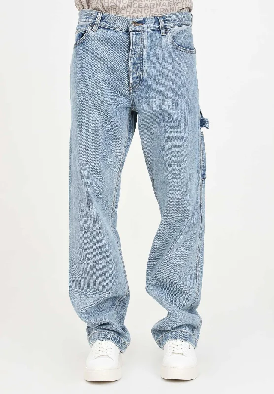 Jeans regular in denim da uomo