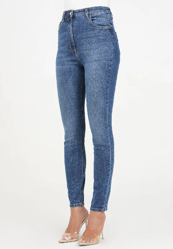 Jeans skinny in denim da donna