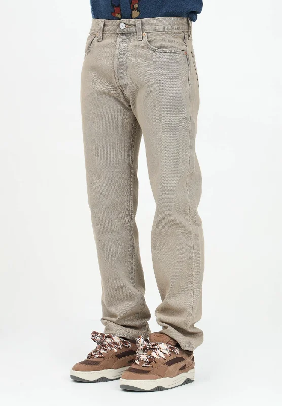 Jeans 501® Original in denim beige da uomo