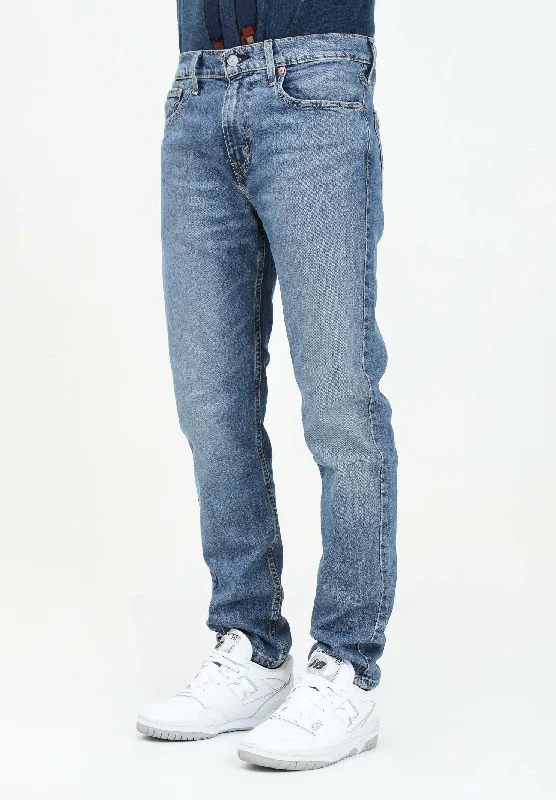 Jeans 502 Taper in denim blu da uomo