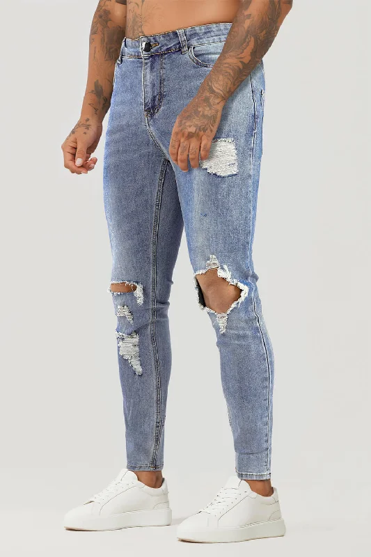 Men's Ripped Slim Fit Jean