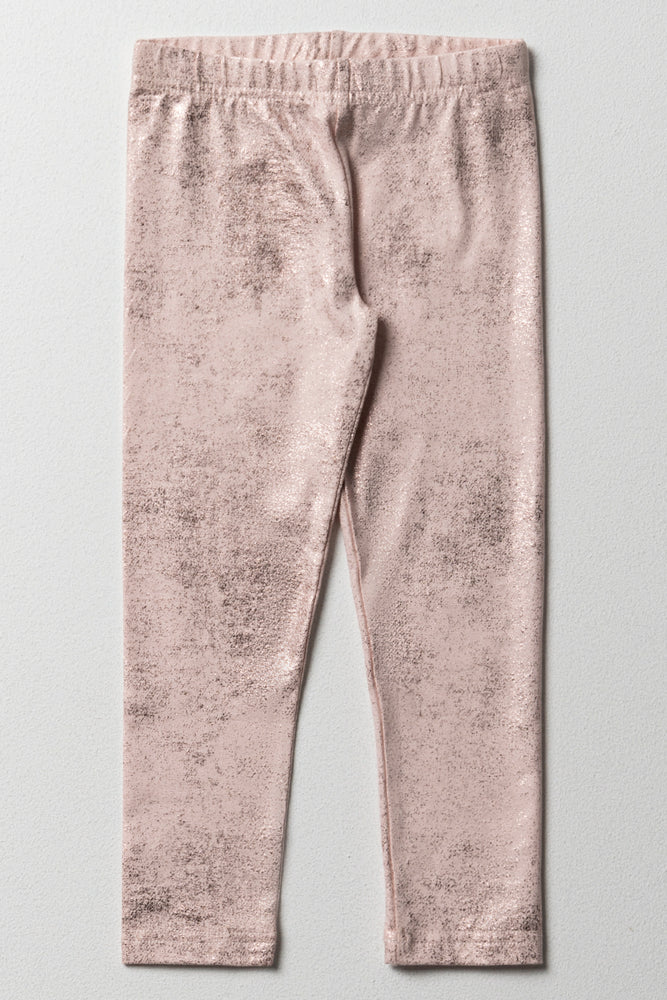 Foil Leggings Light Pink