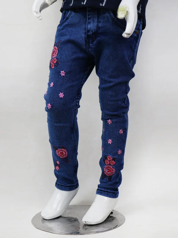 GJ Girls Stretchable Jeans 5Yrs - 13Yrs Blue 03