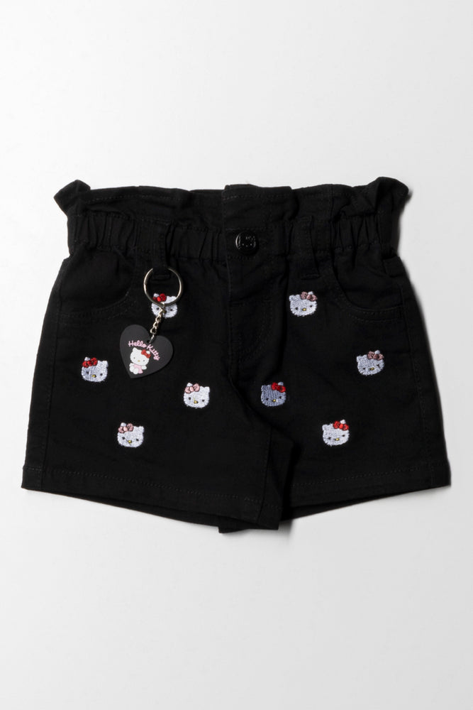 Hello Kitty Denim Short Black